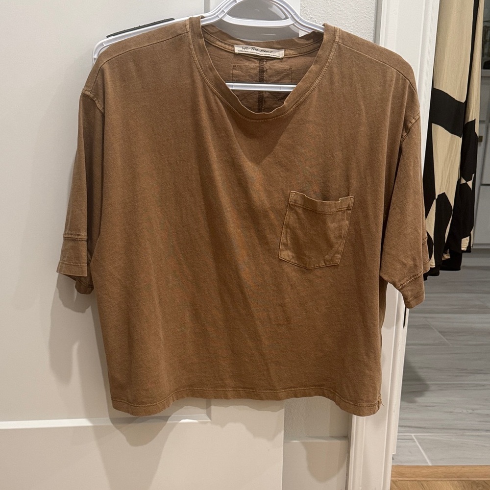 We The Free Tan T-Shirt with Pocket